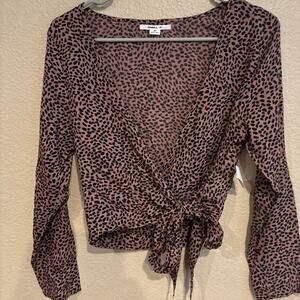 O’Neill Mirelle Dot Top brown women’s Size Medium new‎ without tags